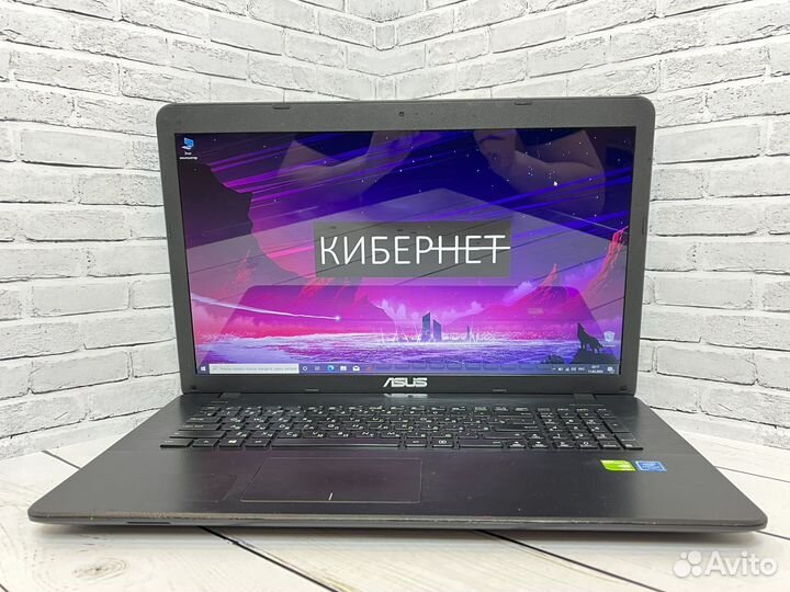 Большой игровой ноутбук Asus 4ядра/8gb/SSD/Nvidia