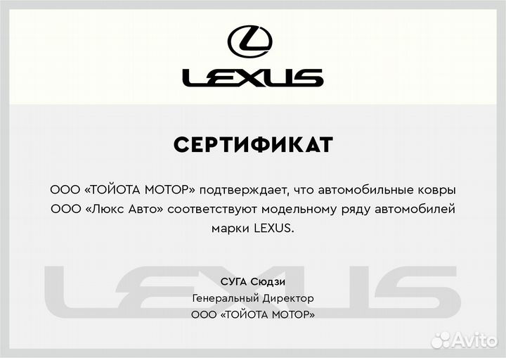 3D Коврики Lexus GX из Экокожи