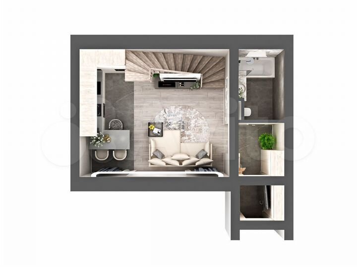 3-к. квартира, 75 м², 1/2 эт.