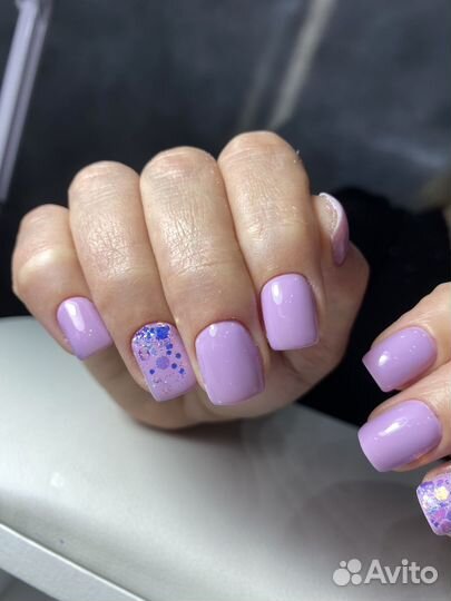 Модель на маникюр с покрытием