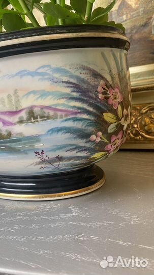 Кашпо ручная роспись