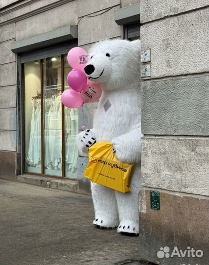 Ростовая кукла белый медведь