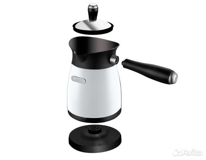 Электрическая турка Centek CT-1080W (белый) 0.5л