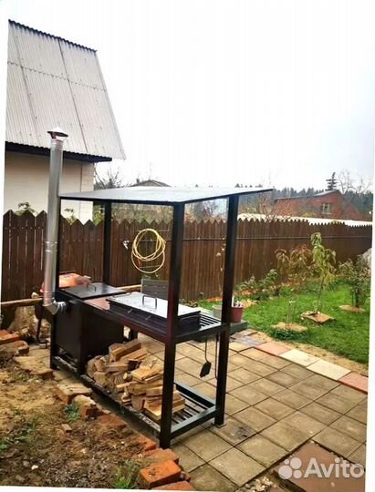 Мангал С печкой под казан