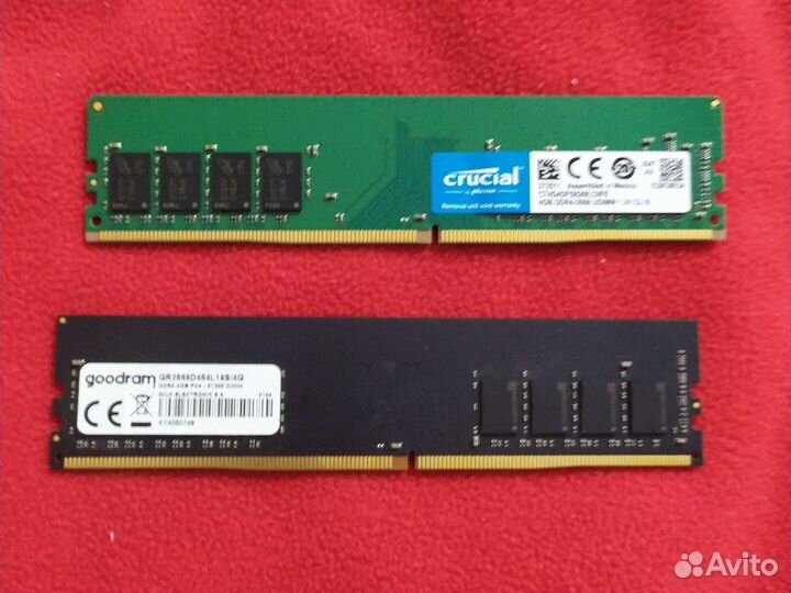 Оперативная память ddr4 2x4