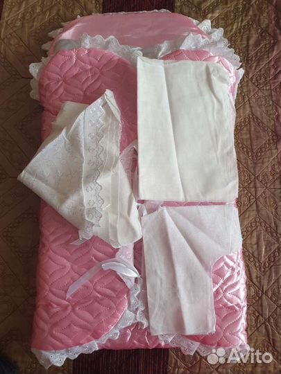 Конверт (новый) на выписку для девочки осень