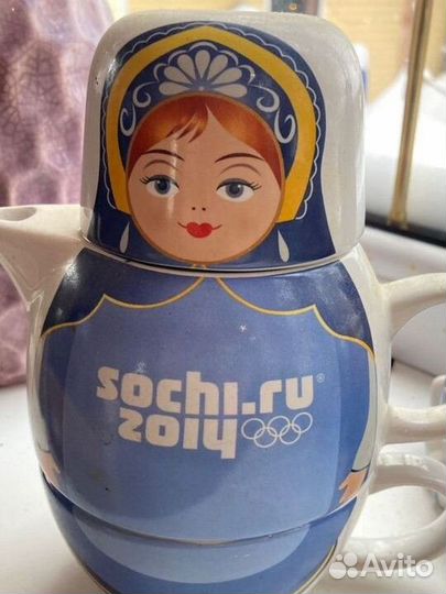 Чайный набор Матрешка. Сочи 2014.Сувенирная