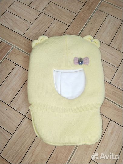 Шапка шлем на девочку 4-5 лет новая