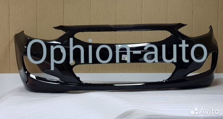 Бампер передний Hyundai Solaris черный