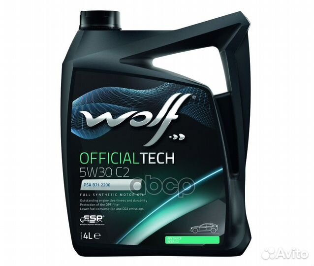 Wolf officialtech 5W30 C2 SN/CF Масло моторное