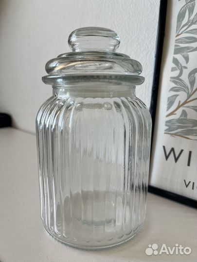 Банка для сыпучих стекло
