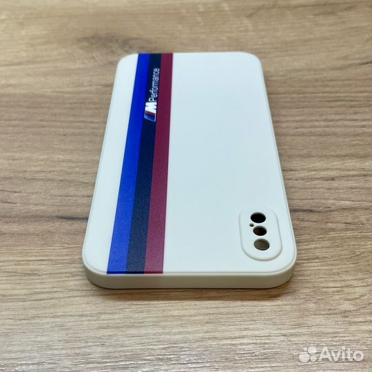 Чехол на iPhone XS MAX BMW. Белый