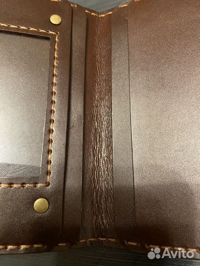 Кошелек натуралтная кожа италия