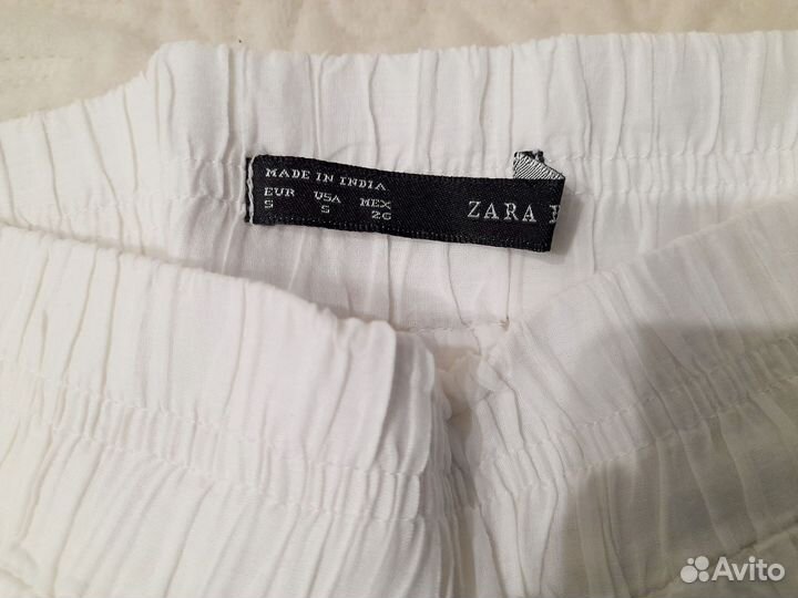 Юбка летняя ярусная белая Zara 44-46