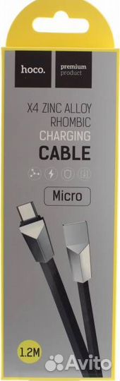 Кабель micro USB hoco X4, 2A, 1 м