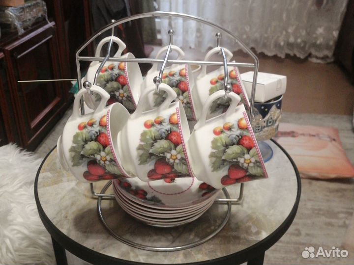 Сервиз чайный фарфор