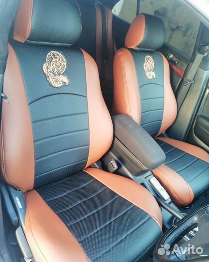 Авточехлы из экокожи toyota avensis