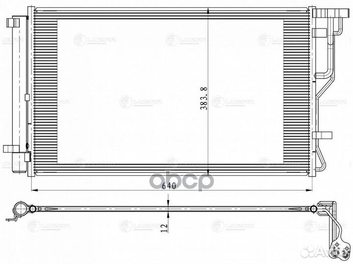 Радиатор кондиц. для а/м Kia Soul III (19) /Kia