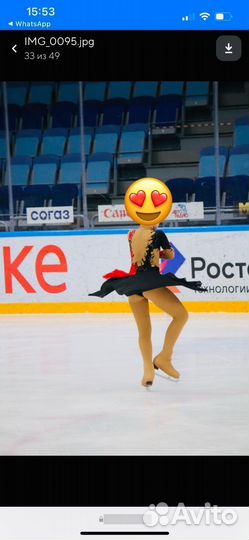 Костюм для фигурного катания, для выступлений