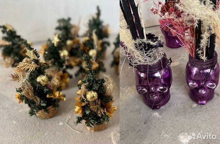 Елочка Елка на стол Декоративное украшение