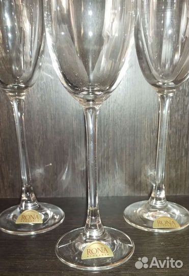 Бокалы для шампанского Rona (набор из 6 штук)новый