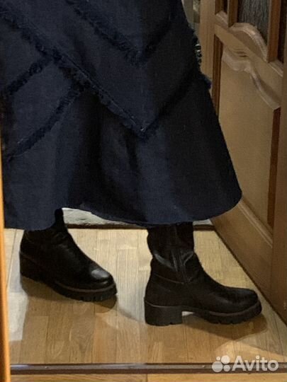Сапоги кожаные