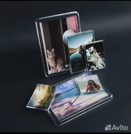 Акриловый магнит 82х57 вставка 74х49 оптом