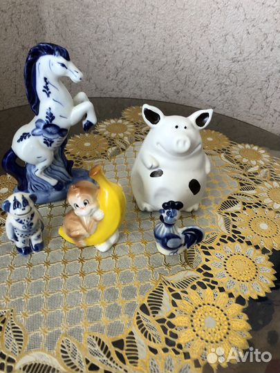 Фигурки животных из керамики