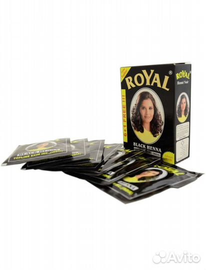 Хна для волос, бороды (цвет черный)