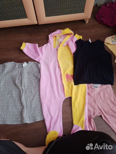 Большой пакет вещей 80-86 для девочки