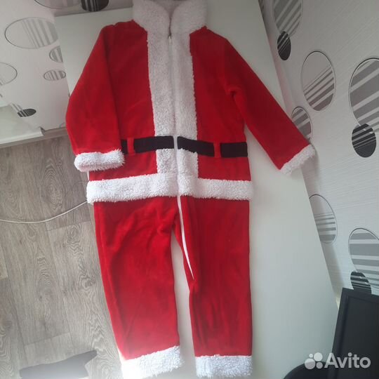 Новогодний костюм 92размер(Дед Мороз-Санта Клаус)