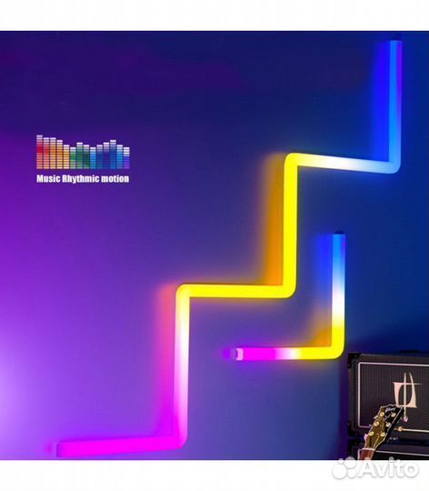 Трубки комплект 6 штук по 30 см. RGB