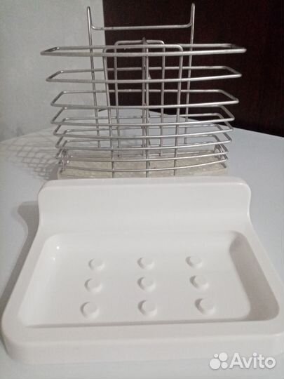 Подставка для зубных щеток хромированная