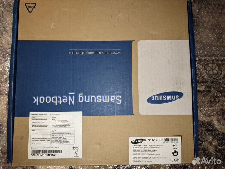Нэтбук Samsung NP-N102S-B02RU