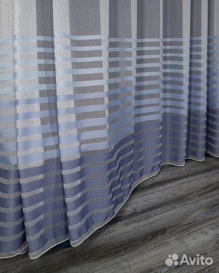 Тюль Трио горизонт готовый на окна пошив