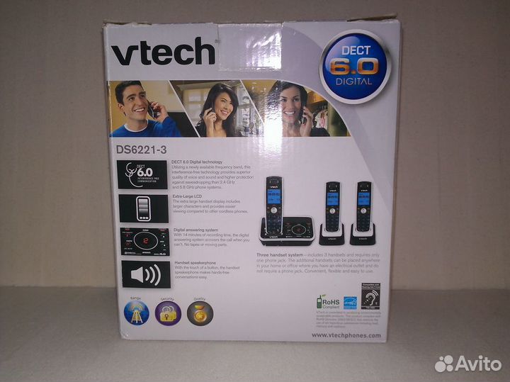 Vtech DS62213 Телефон dect Комплект 3 шт
