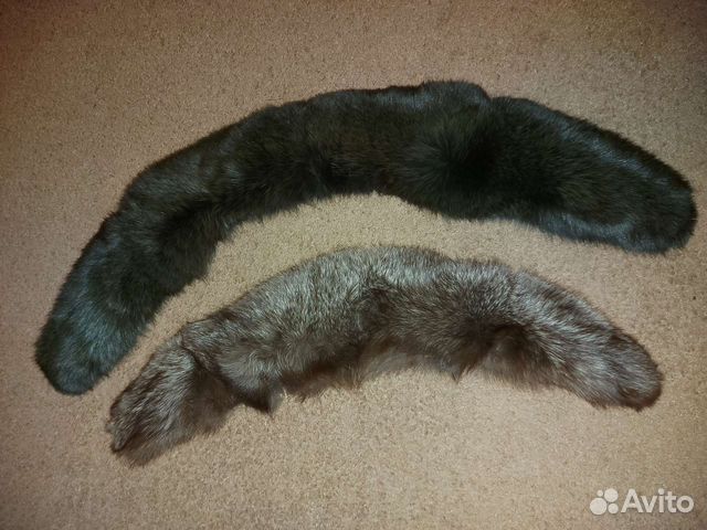 Меховой воротник песец