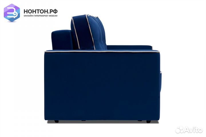 Диван еврокнижка Берген 3-х местный темно-синий