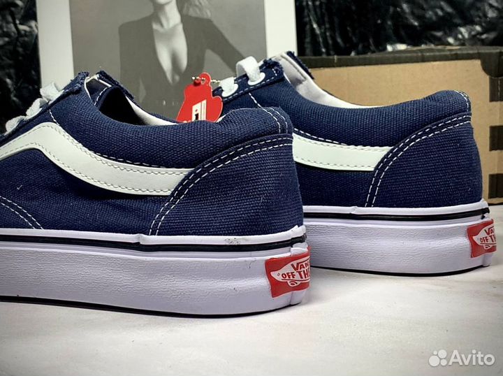 Кеды vans синие