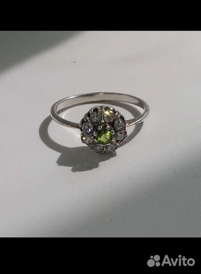 Серебряное кольцо, брошь