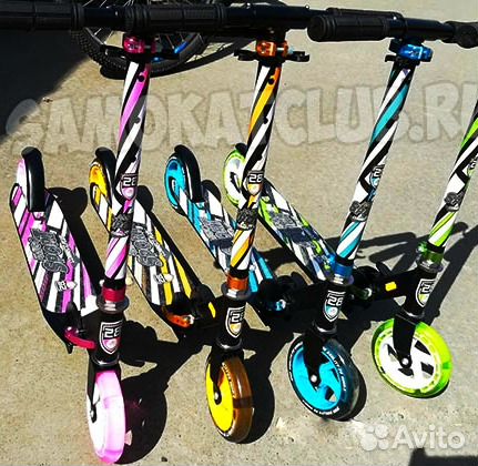Самокат для детей от 5лет. Светится