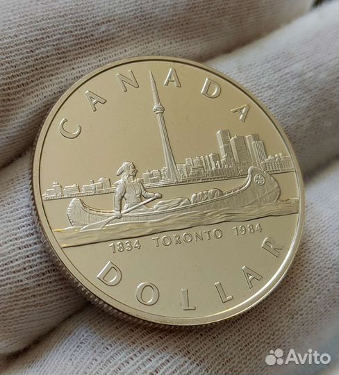 Канада. 1 доллар, серебро