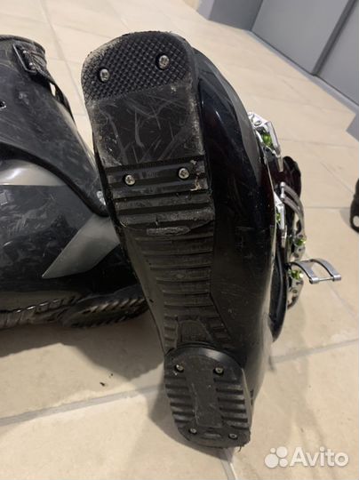 Горные лыжи ботинки палки комплект