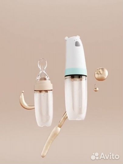Бутылочка-ложка для прикорма новая