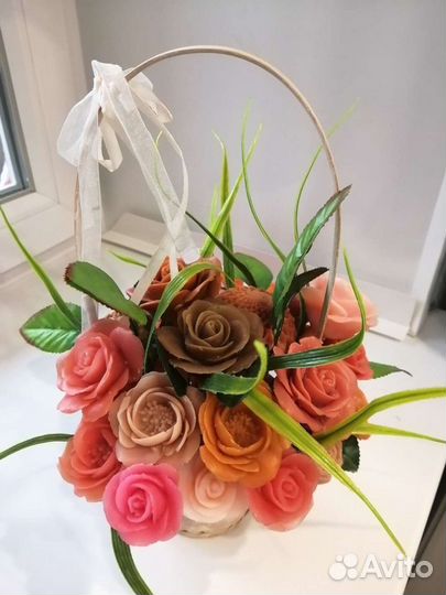 Букет из мыльных цветов. Мыльный букет