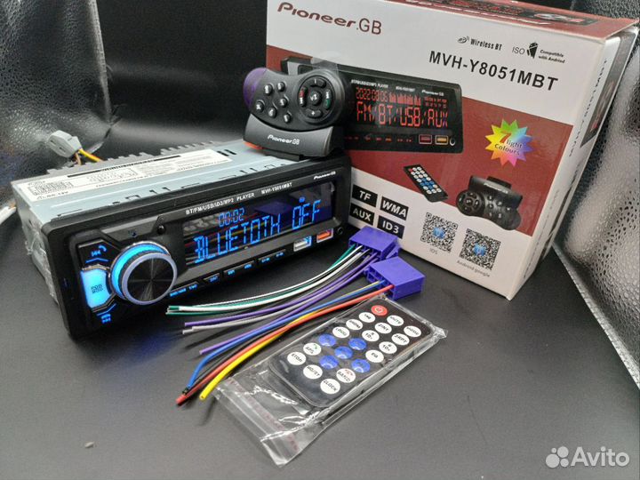 Магнитола pioneer MVH8051 с блютузом