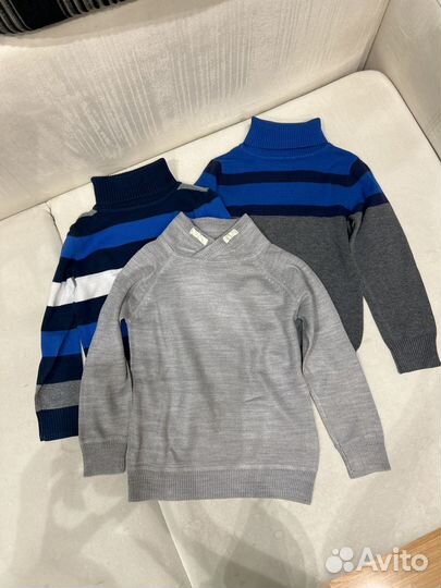 Водолазка (2шт) + джемпер детский 104р (1шт)