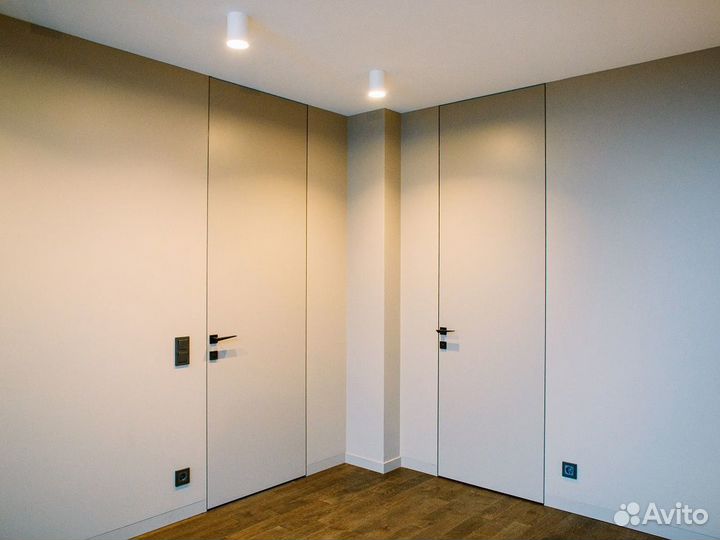 Скрытые двери с фурнитурой