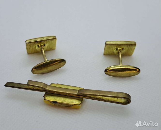 Запонки и зажим для галстука набор СССР