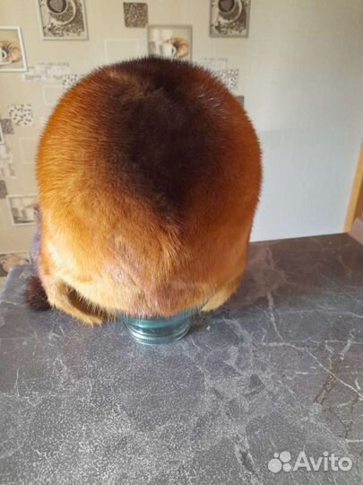 Шапка ушанка норковая женская